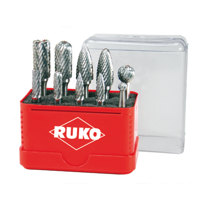 RUKO Hartmetall Frässtift Satz 10-tlg.